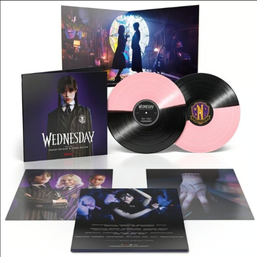 Wednesday Soundtrack 2-LP ~ Exclusive Split Colored Vinyl ~ New/Sealed!
